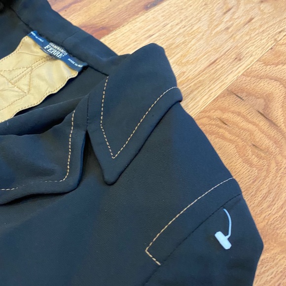 Gianfranco Ferre black jacket w/ beige stitching - Picture 5 of 10